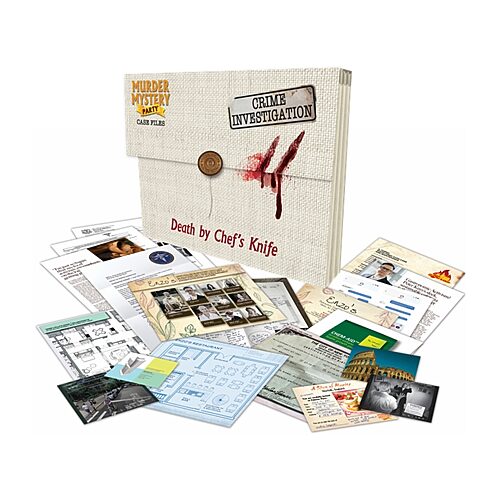 University Games Murder Mystery Party Case Files: Death By Chef'S Knife Board Game, One Size, Multiple Colors
