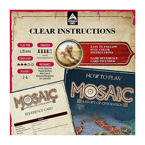 Forbidden Games Mosaic: A Story Of Civilization Board Game