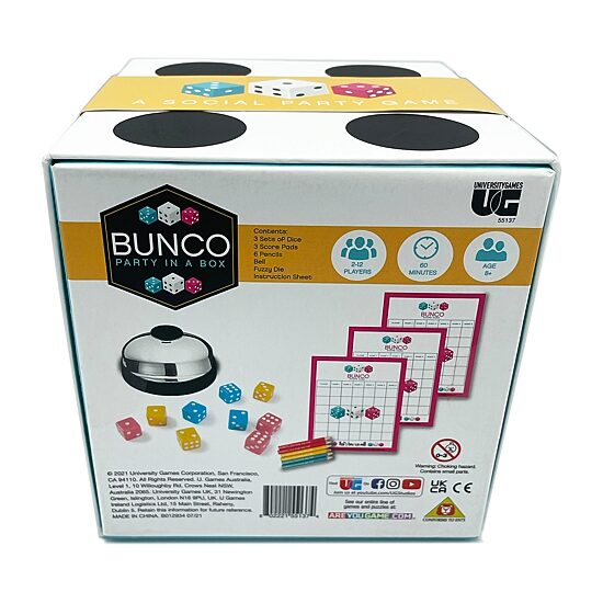 University Games Bunco Party In A Box Table Game