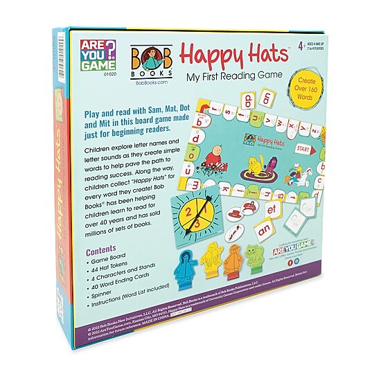 Areyougame.Com Bob Books Happy Hats My First Reading Gm Board Game