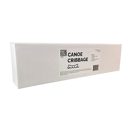Areyougame.Com Canoe Cribbage Board Game