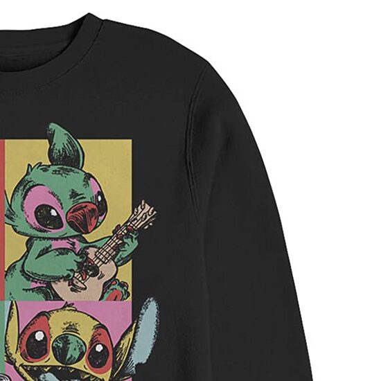 Mens Crew Neck Long Sleeve Lilo & Stitch Sweatshirt
