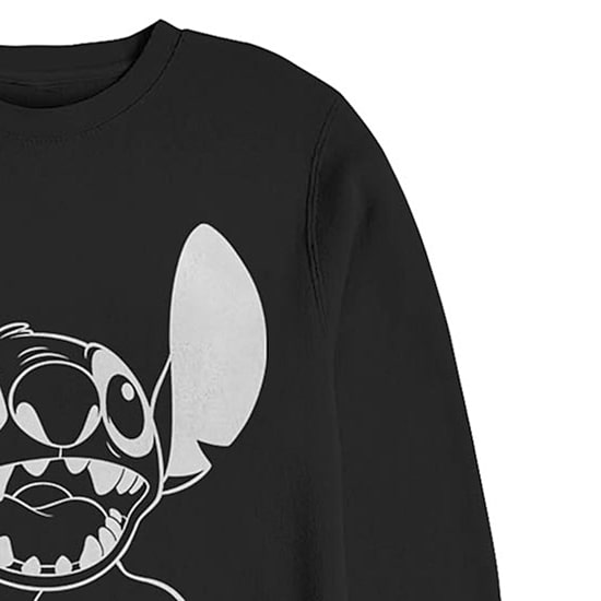Mens Crew Neck Long Sleeve Lilo & Stitch Sweatshirt