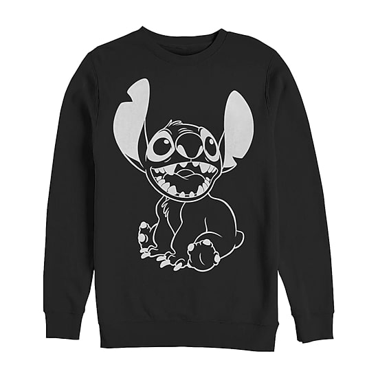 Mens Crew Neck Long Sleeve Lilo & Stitch Sweatshirt