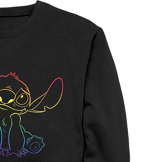 Mens Crew Neck Long Sleeve Lilo & Stitch Sweatshirt