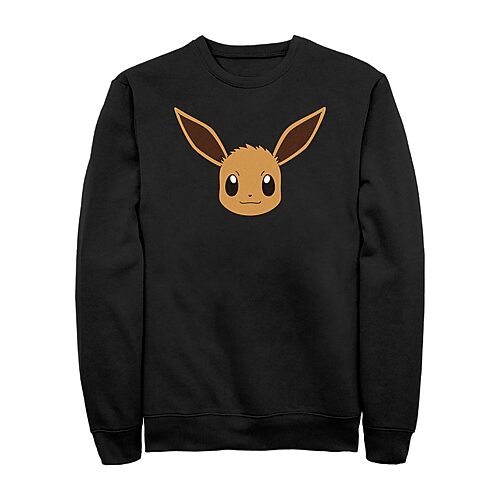 Mens Long Sleeve Pokemon Sweatshirt, Large, Black
