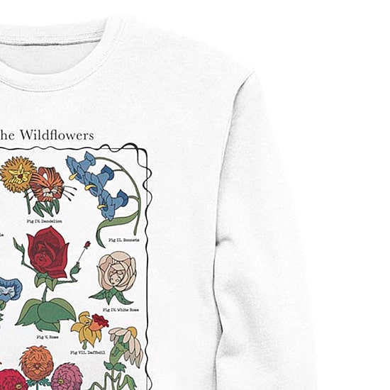 Mens Crew Neck Long Sleeve Alice in Wonderland Sweatshirt