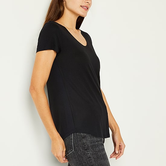 a.n.a Womens Tall Scoop Neck Short Sleeve T-Shirt