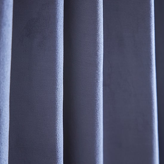 Martha Stewart Lucca Velvet Rod Pocket Blackout Set of 2 Curtain Panel