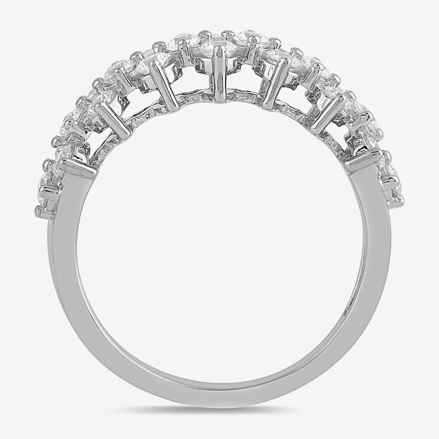 Womens CT. T.W. Lab Grown White Diamond 10K Gold Cocktail Ring