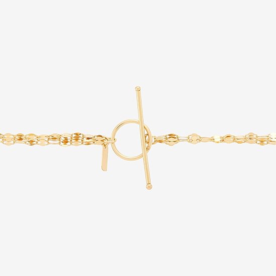 Womens 14K Gold 18 Inch Link Necklace