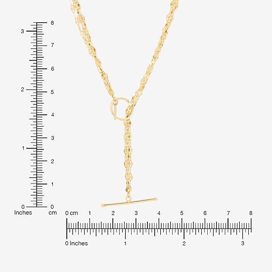 Womens 14K Gold 18 Inch Link Necklace