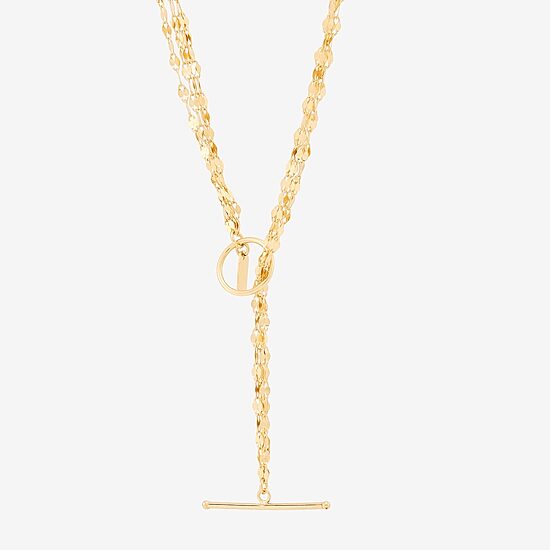 Womens 14K Gold 18 Inch Link Necklace