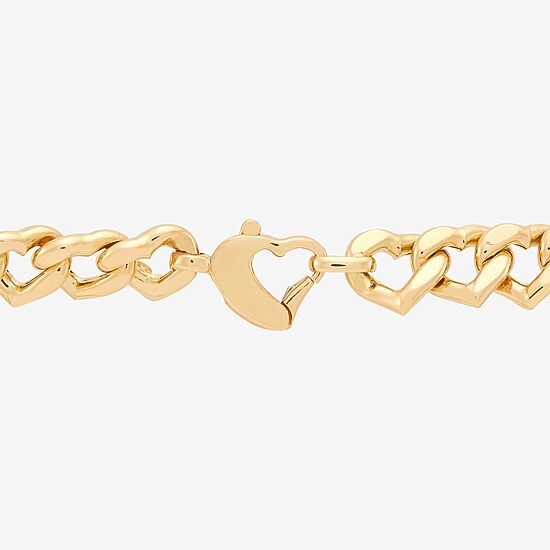 Made in Italy Womens 14K Gold 17 1/2 Inch Link Chain Necklace