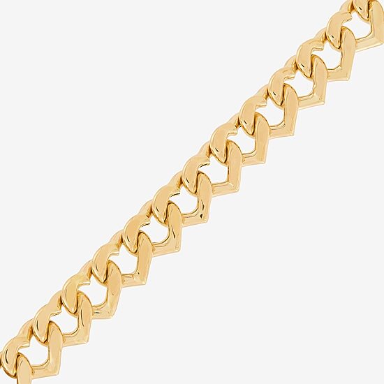 Made in Italy Womens 14K Gold 17 1/2 Inch Link Chain Necklace