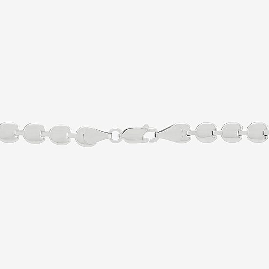 Made in Italy Womens Sterling Silver 18 Inch Link Necklace