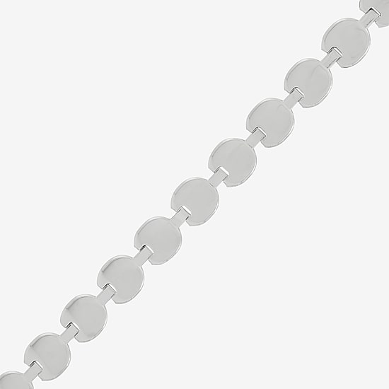 Made in Italy Womens Sterling Silver 18 Inch Link Necklace