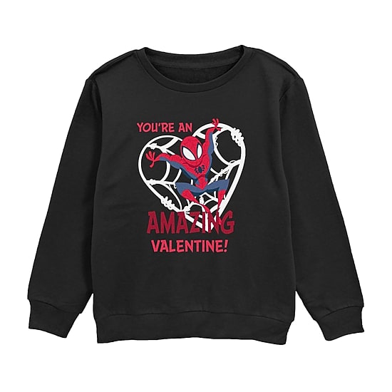 Disney Collection Little & Big Kid Boys Crew Neck Short Sleeve Regular Fit Spiderman Graphic T-Shirt