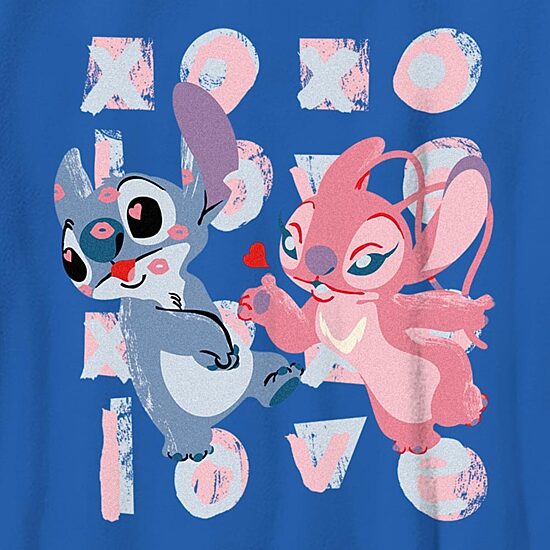 Disney Collection Little & Big Kid Boys Crew Neck Short Sleeve Regular Fit Lilo & Stitch Graphic T-Shirt