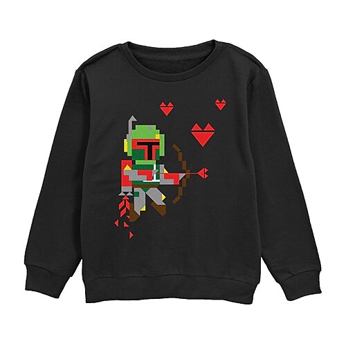 Disney Collection Little & Big Kid Boys Crew Neck Short Sleeve Regular Fit Star Wars Graphic T-Shirt, X-large, Black
