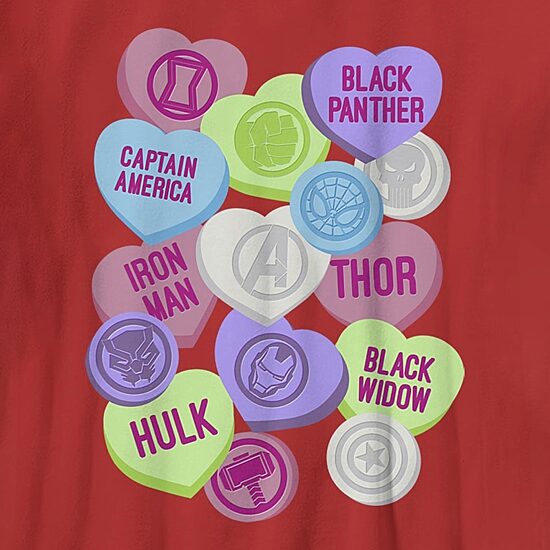 Disney Collection Little & Big Kid Boys Crew Neck Short Sleeve Regular Fit Avengers Graphic T-Shirt