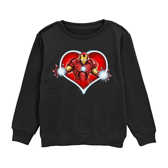 Disney Collection Little & Big Kid Boys Crew Neck Short Sleeve Regular Fit Iron Man Graphic T-Shirt
