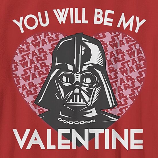 Disney Collection Darth Vader Little & Big Kid Boys Crew Neck Short Sleeve Regular Fit Star Wars Graphic T-Shirt