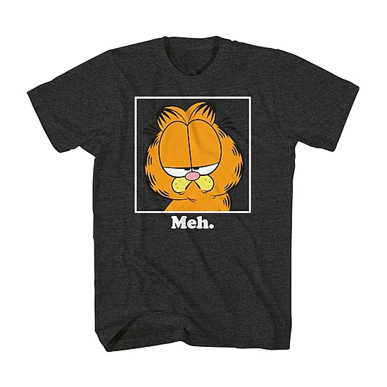 Mens Crew Neck Short Sleeve Regular Fit Garfield Nickelodeon Big and Tall Graphic T-Shirt