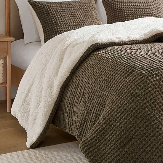 Madison Park Ellis Chenille Sherpa Reverse Soft Comforter Set