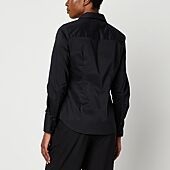 Black Button Down Shirts - Women