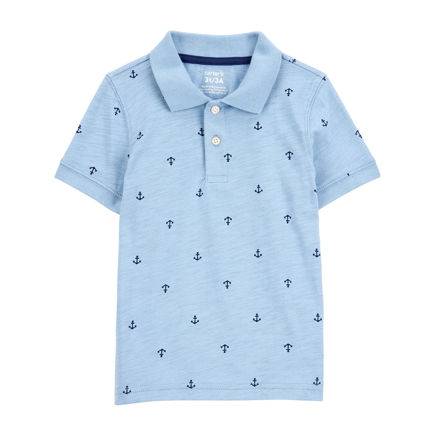 Carter's Toddler Boys Short Sleeve Regular Fit Polo Shirt