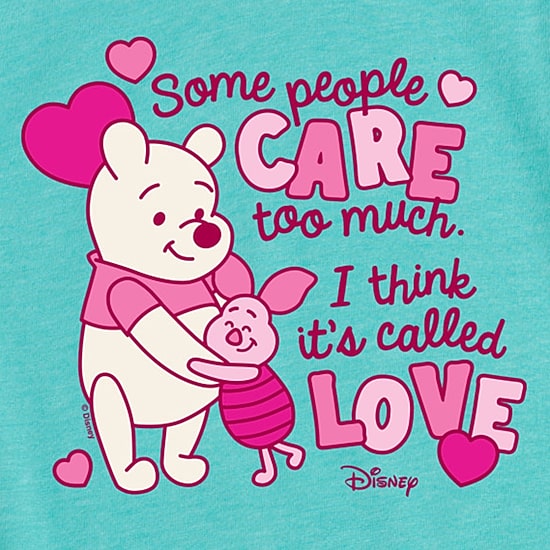 Disney Collection Little & Big Kid Girls Crew Neck Short Sleeve Regular Fit Winnie The Pooh Graphic T-Shirt