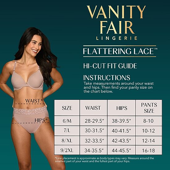 Vanity Fair Womens 1 Pair High Cut Panty 13280