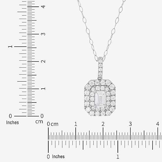 Limited Quantities! Womens 1 1/4 CT. T.W. Lab Grown White Diamond 14K Gold 18 Inch Pendant Necklace
