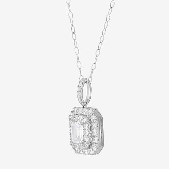 Limited Quantities! Womens 1 1/4 CT. T.W. Lab Grown White Diamond 14K Gold 18 Inch Pendant Necklace