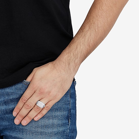 Limited Quantities! Mens 1 CT. T.W. Natural White Diamond 10K Gold Fashion Ring