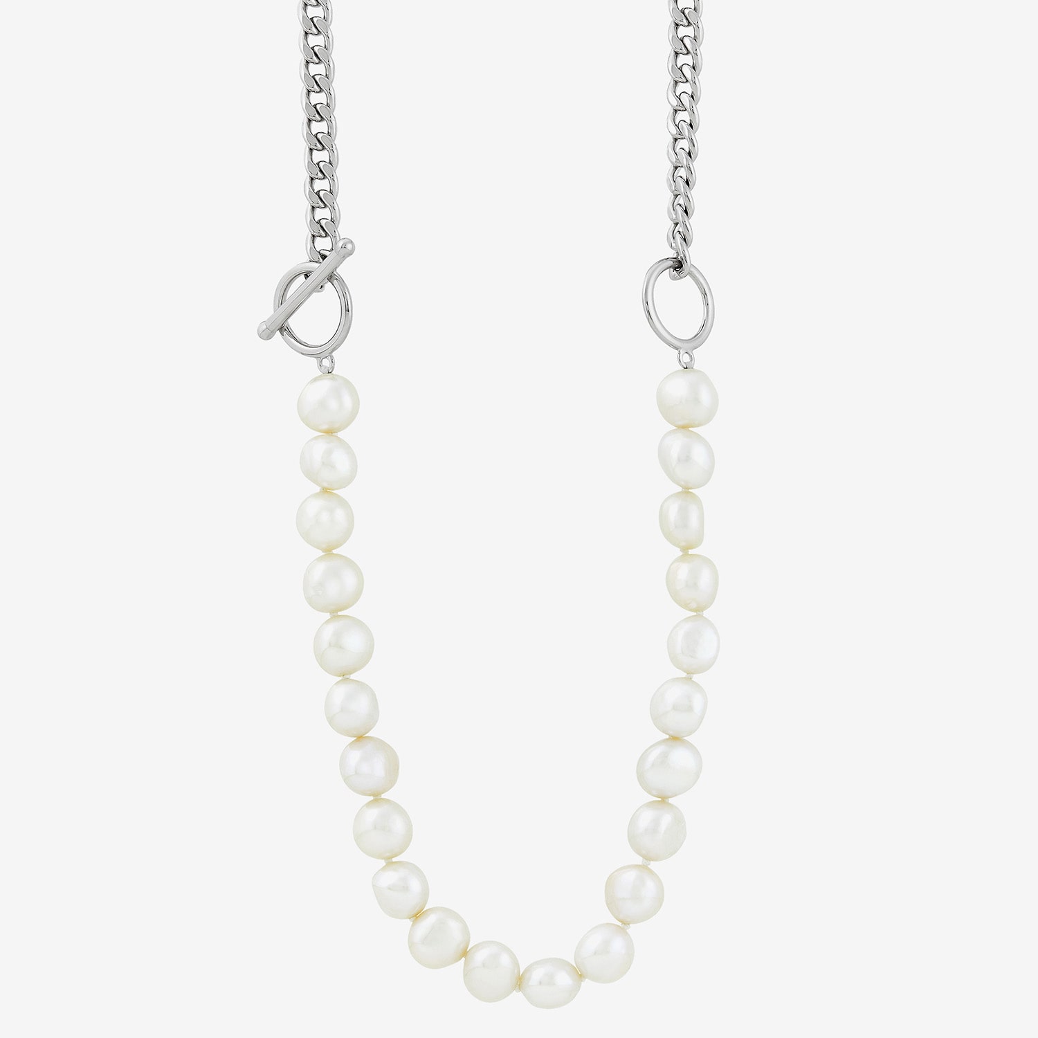 Limited Quantities! Womens White Sterling Silver 24 Inch Strand Necklace