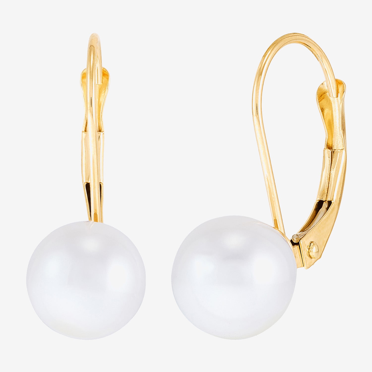 Limited Quantities! Womens Dyed White Cultured Freshwater Pearl 14K Gold Drop Earrings