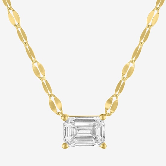Diamond Addiction (E-F / Vs1-Vs2) Womens 1 CT. T.W. Lab Grown White Diamond 10K Gold 18 Inch Pendant Necklace