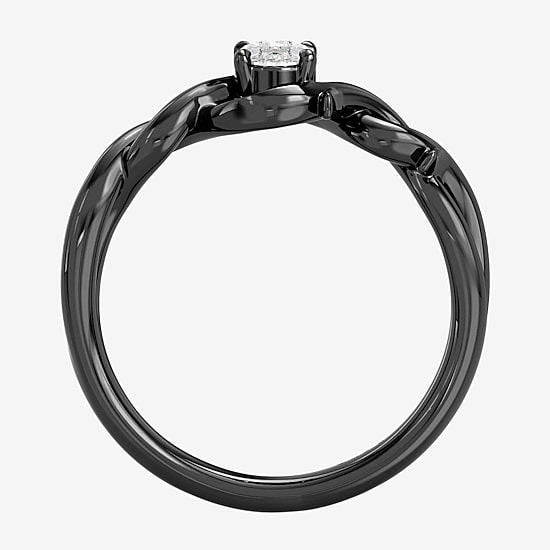 Enchanted Disney Fine Jewelry Maleficent (F,Si1) Womens 1/3 CT. Lab Grown White Diamond Sterling Silver Maleficent Cocktail Ring