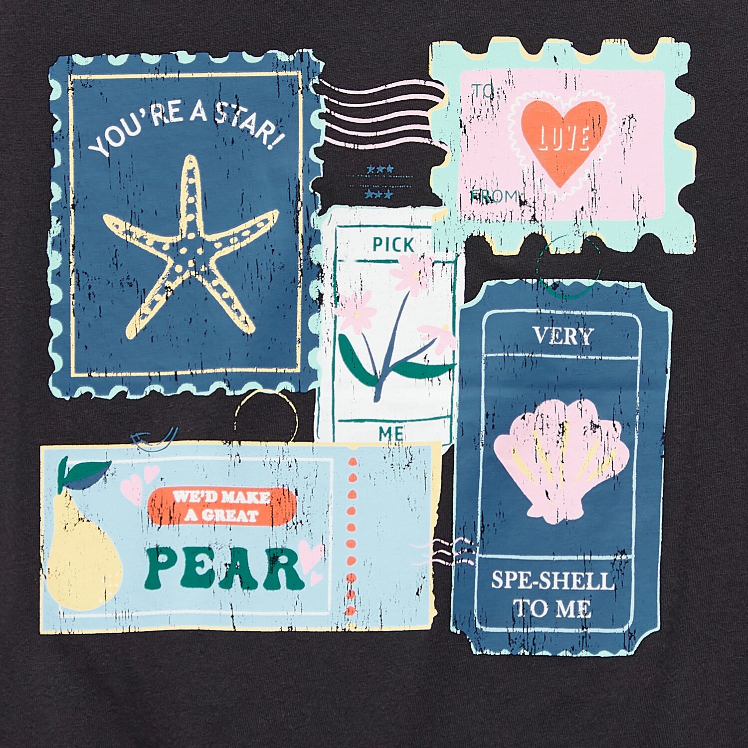 Thereabouts Little & Big Kid Girls Crew Neck Short Sleeve Classic Fit Graphic T-Shirt