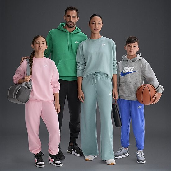 Nike Club Big Kid Girls Cuffed Loose Fit Fleece Jogger Pant