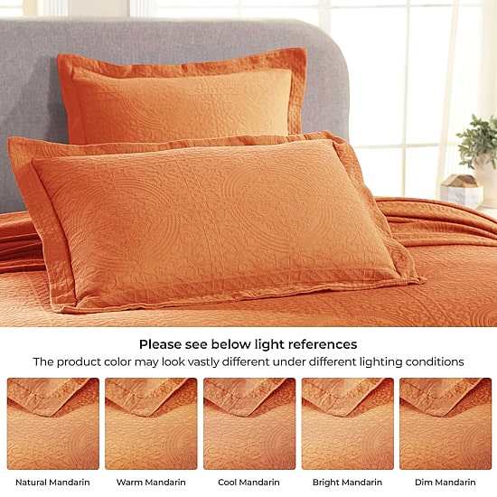 SUPERIOR® Fleur De Lis Matelasse French Pattern Jacquard Bedspread