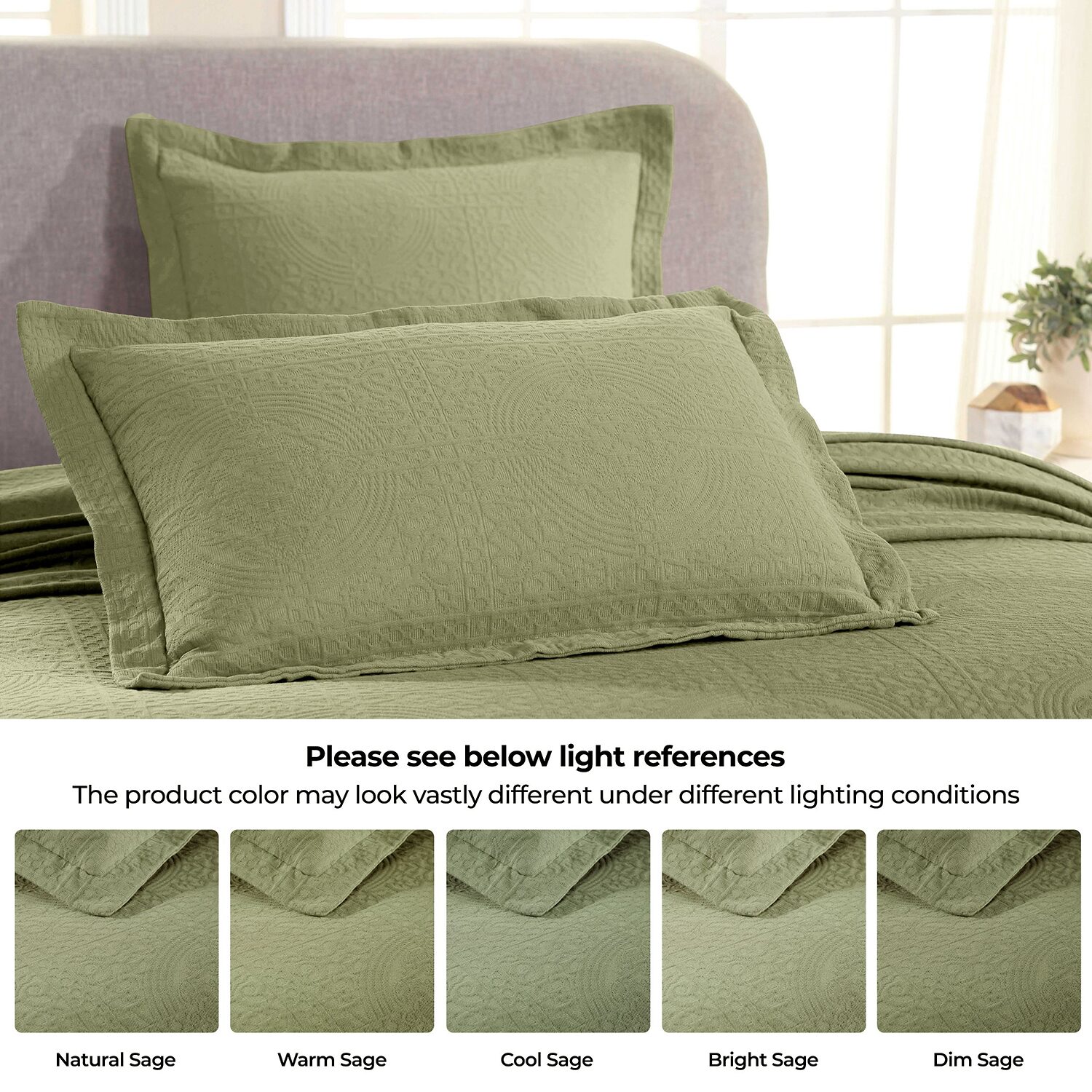 SUPERIOR® Fleur De Lis Matelasse French Pattern Jacquard Bedspread