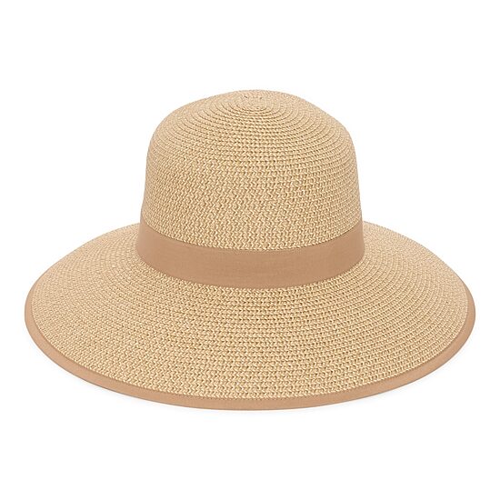 Liz Claiborne Self Bow Split Brim Womens Floppy Hat