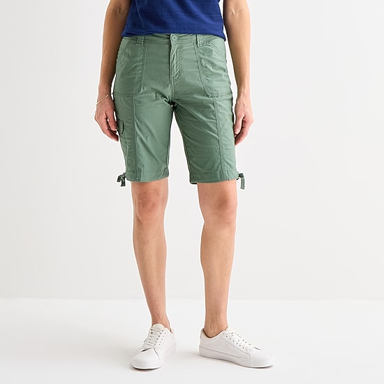 St. John's Bay Womens 11" Tall Bermuda Short