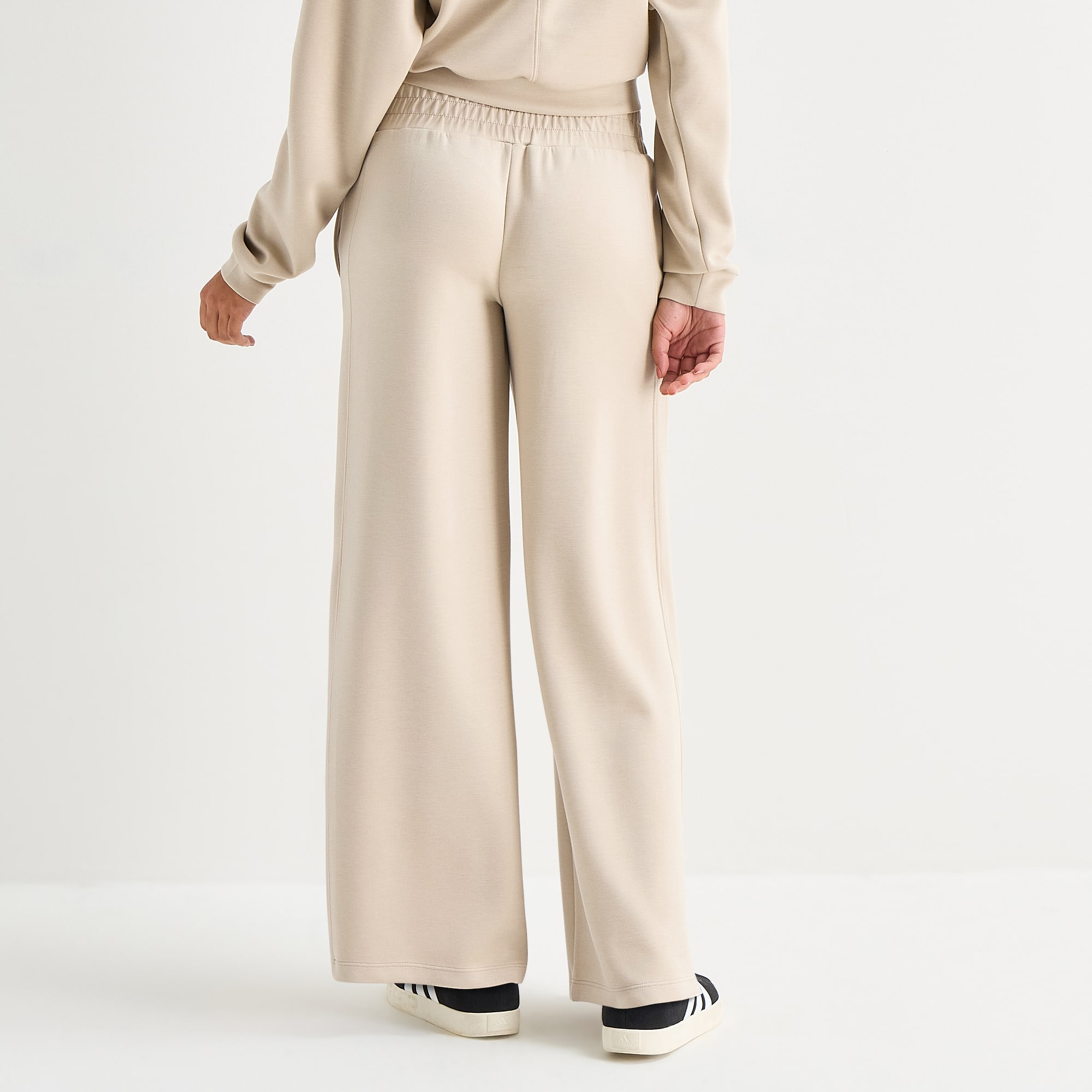 Arizona Womens Juniors Wide Leg Mid Rise Sweatpant