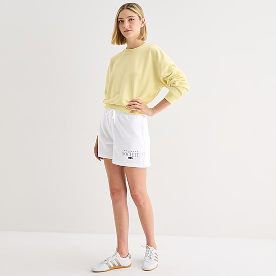 Xersion Womens 4" French Terry Active Pull-On Short