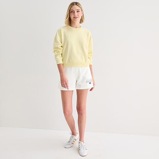 Xersion Womens French Terry Crew Neck Long Sleeve Sweatshirt