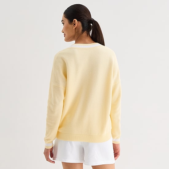 Xersion Womens Y Neck Long Sleeve Button Cardigan